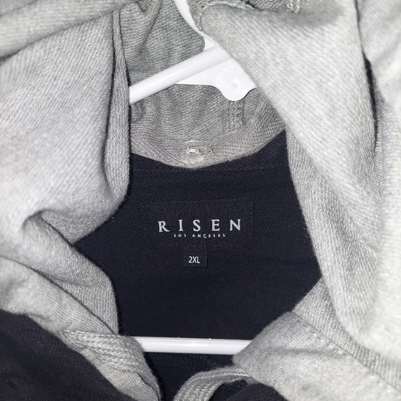 Risen Layered Terry Hoodie Denim Jacket - Picture 4 of 10